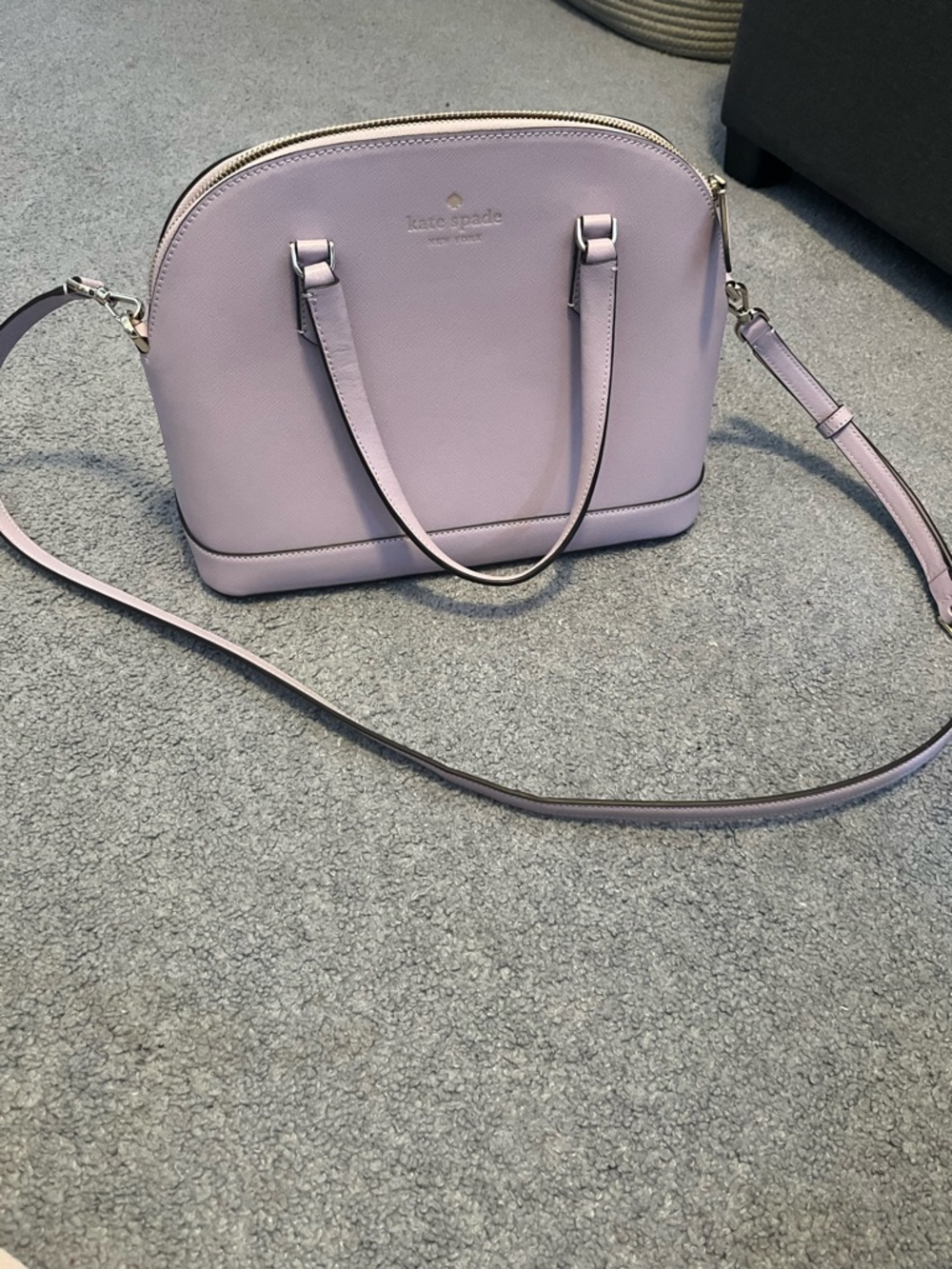 kate spade lavender crossbody dome satchel